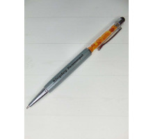 Ручка-стилус с янтарем (графит)